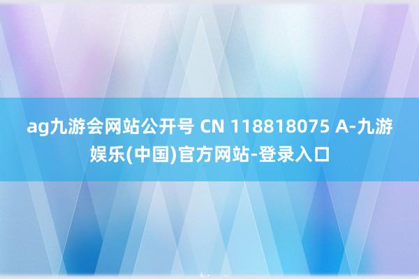 ag九游会网站公开号 CN 118818075 A-九游娱乐(中国)官方网站-登录入口