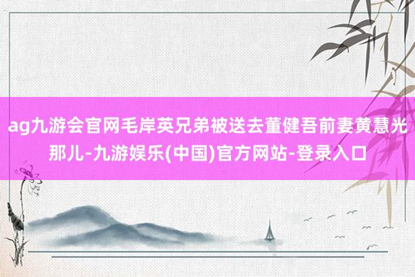 ag九游会官网毛岸英兄弟被送去董健吾前妻黄慧光那儿-九游娱乐(中国)官方网站-登录入口