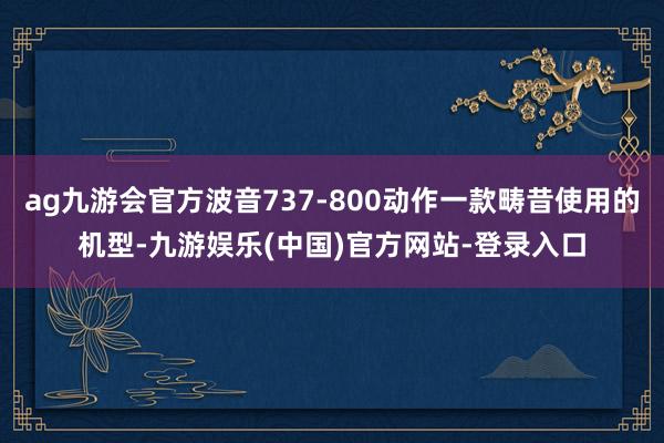 ag九游会官方波音737-800动作一款畴昔使用的机型-九游娱乐(中国)官方网站-登录入口